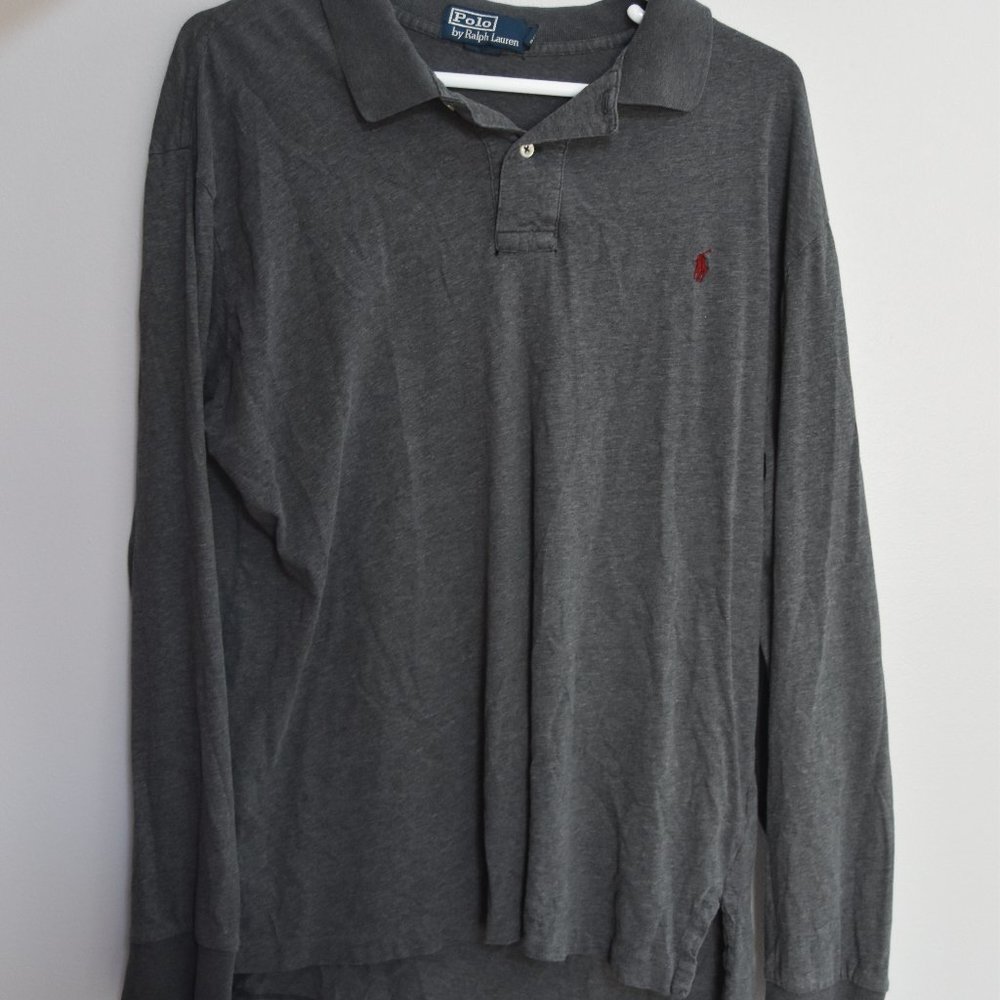 Polo by Ralph Lauren Grey Polo Long Sleeves Size L